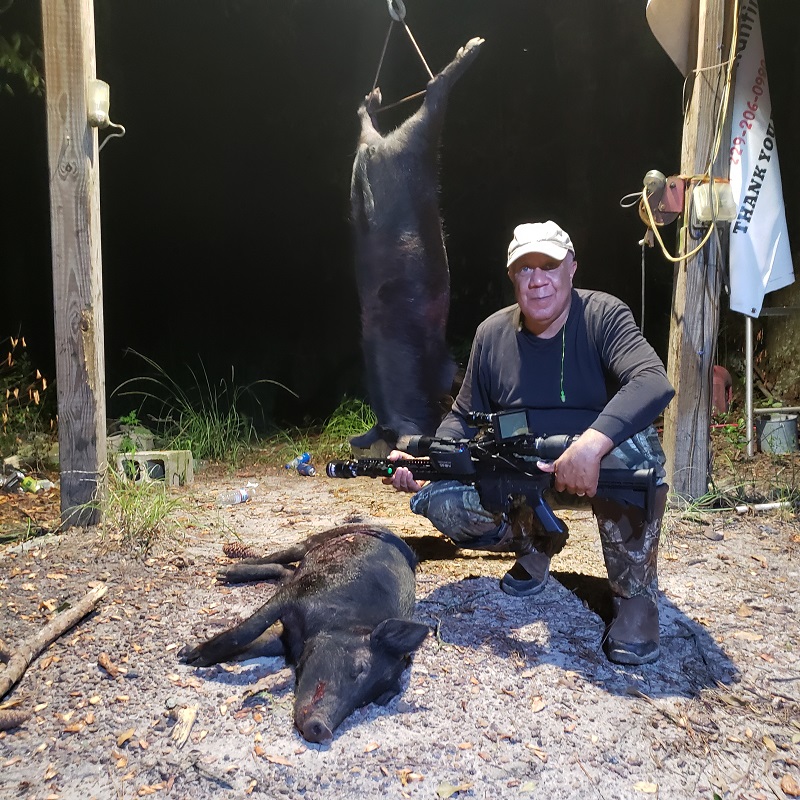 Digital FOV founder Henry Johns after a successful hog hunt